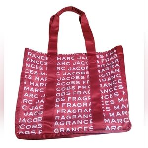 Marc Jacobs Red Satin Tote Bag
